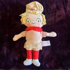 Vintage The Campbell kids girl chef doll plush Knickerbocks
